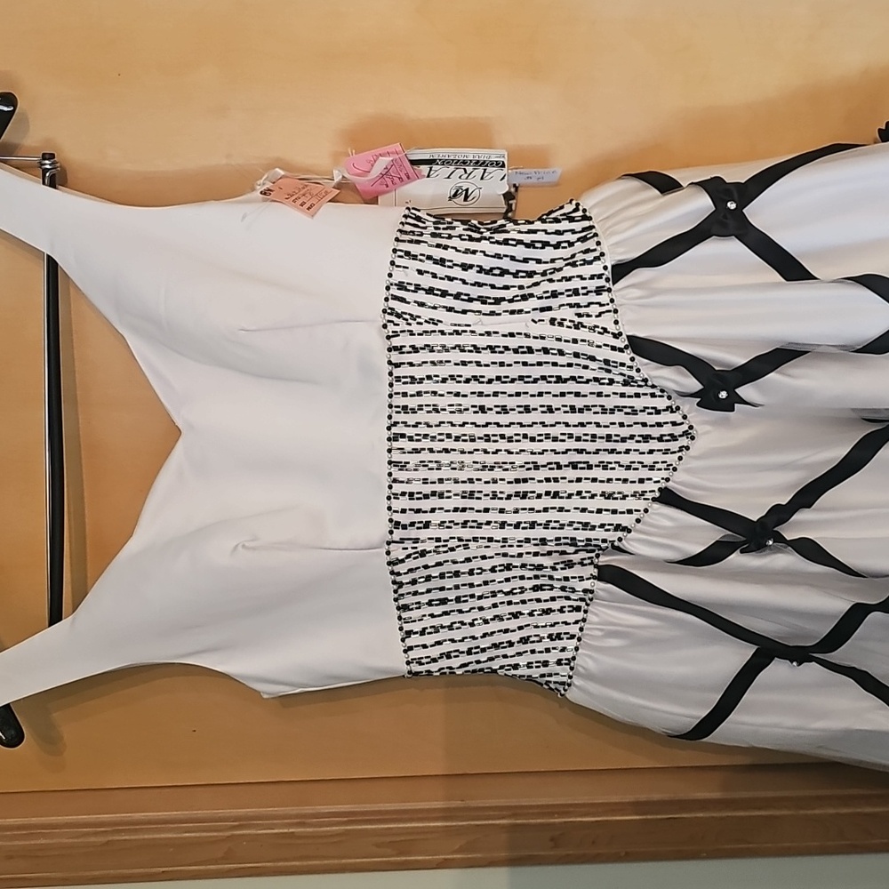 Black & White Bow Gown